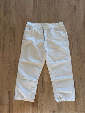 Loro Piana White Cropped Pants